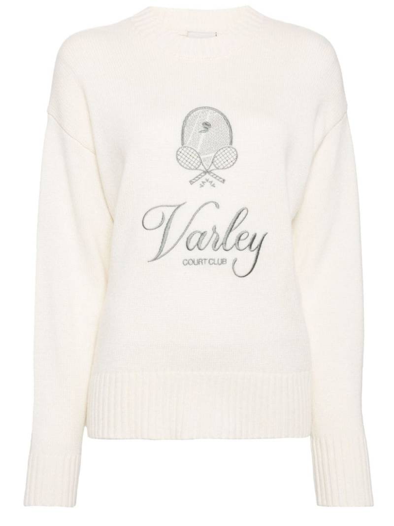 Varley Edie logo-embroidered jumper - White von Varley