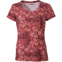 VAUDE Damen Funktionsshirt Skomer Print dunkelrot | 46 von Vaude