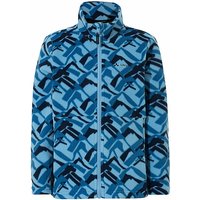 VAUDE Kinder Fleecejacke Pulex AOP blau | 122-128 von Vaude