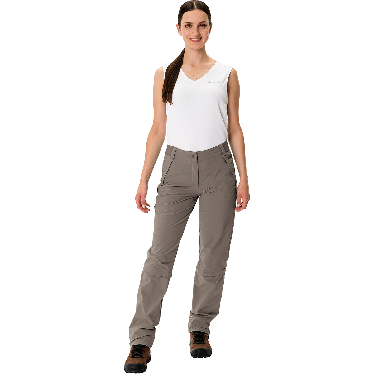 Vaude Damen Farley Stretch Capri T-Zip III Hose von Vaude