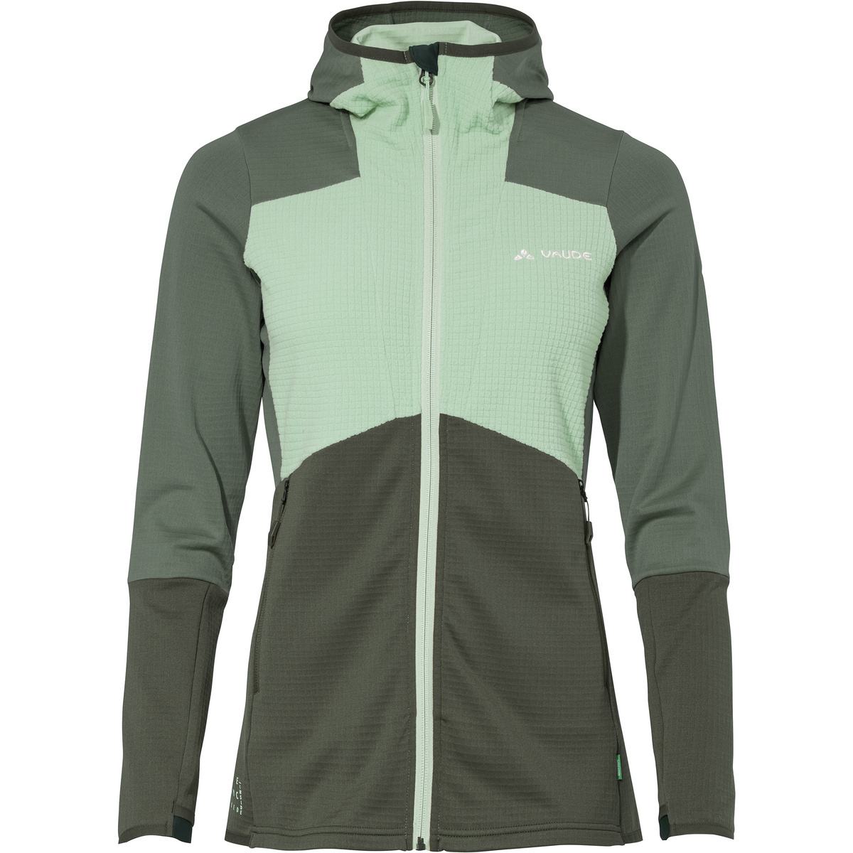 Vaude Damen Monviso Hoodie Grid Fleece Jacke von Vaude