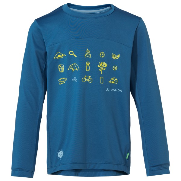 Vaude - Kid's Solaro L/S T-Shirt II - Funktionsshirt Gr 104 blau von Vaude