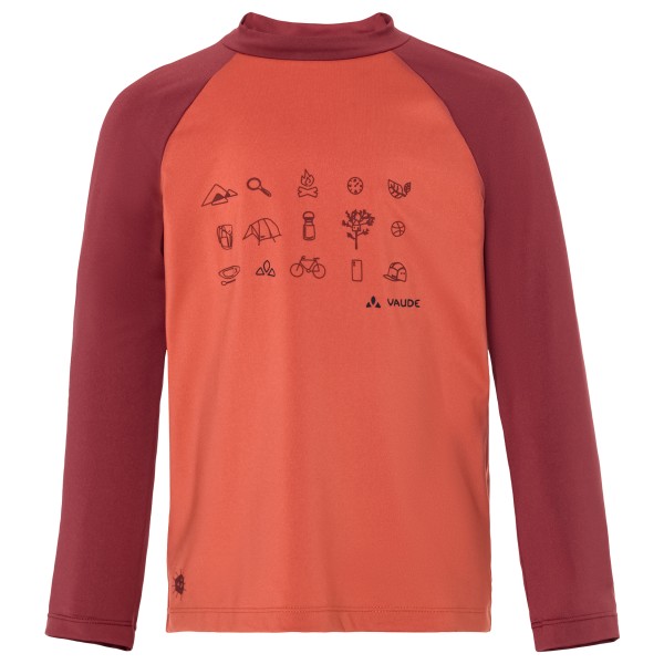 Vaude - Kid's Solaro L/S T-Shirt III - Funktionsshirt Gr 104 rot von Vaude