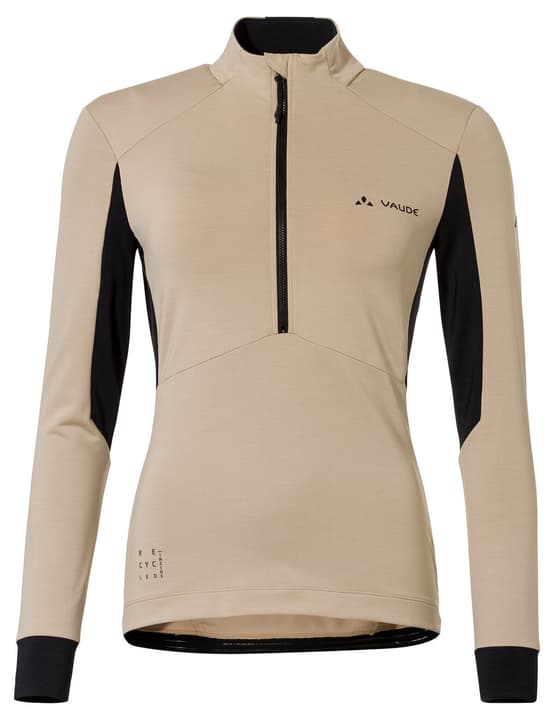 Vaude Kuro Halfzip LS Tricot Bikeshirt sand von Vaude