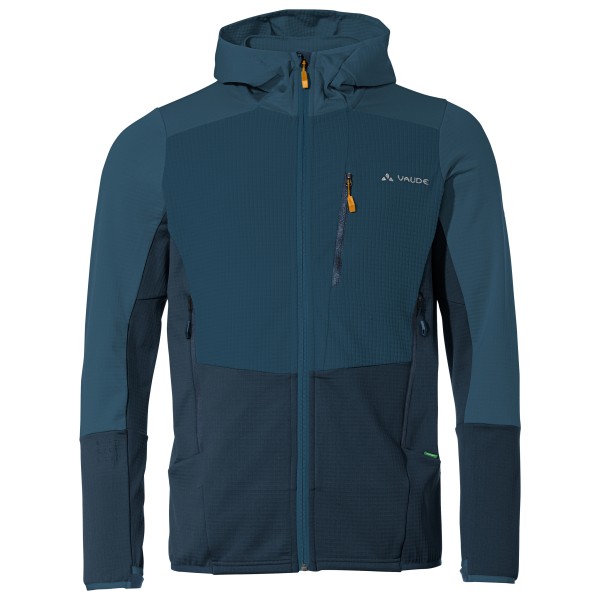 Vaude - Monviso Hooded Grid Fleece Jacket - Fleecejacke Gr L blau von Vaude