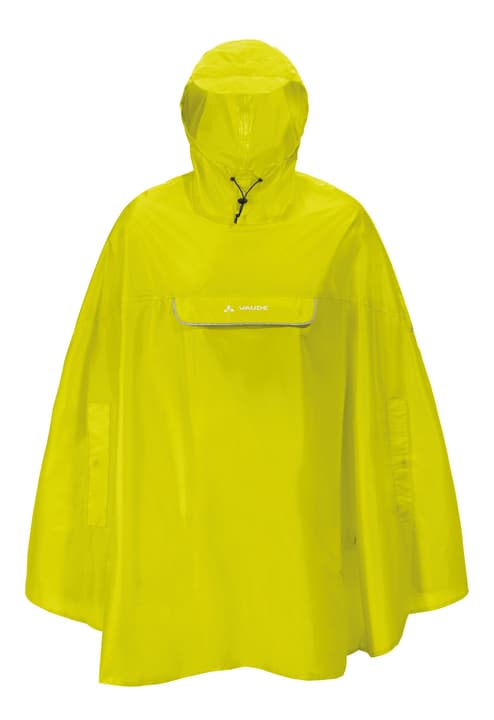 Vaude Valdipino Poncho Regenponcho neongrün von Vaude