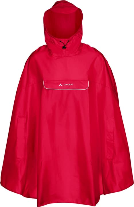 Vaude Valdipino Poncho Regenponcho rot von Vaude