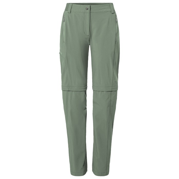 Vaude - Women's Farley Stretch Zip Off T-Zip Pants II - Trekkinghose Gr 38 - Regular grün/oliv von Vaude