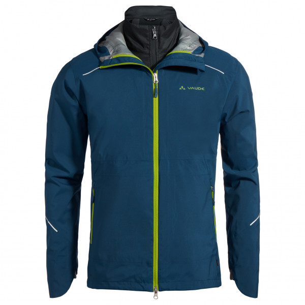 Vaude - Yaras 3in1 Jacket - Velojacke Gr L;S;XL blau;grün von Vaude