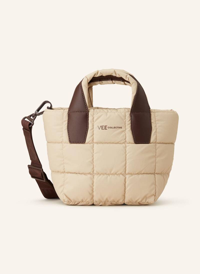 Vee Collective Umhängetasche Porter Mini Tote Mit Pouch beige von Vee Collective