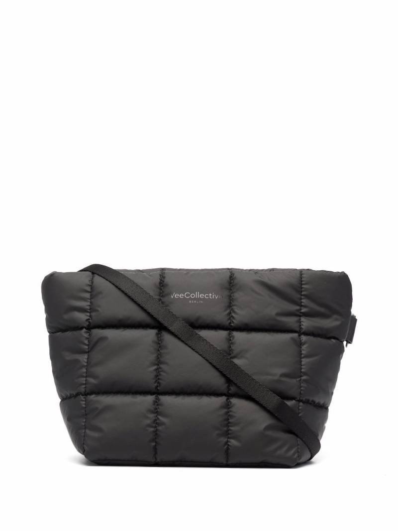 VeeCollective mini Porter quilted shoulder bag - Black von VeeCollective