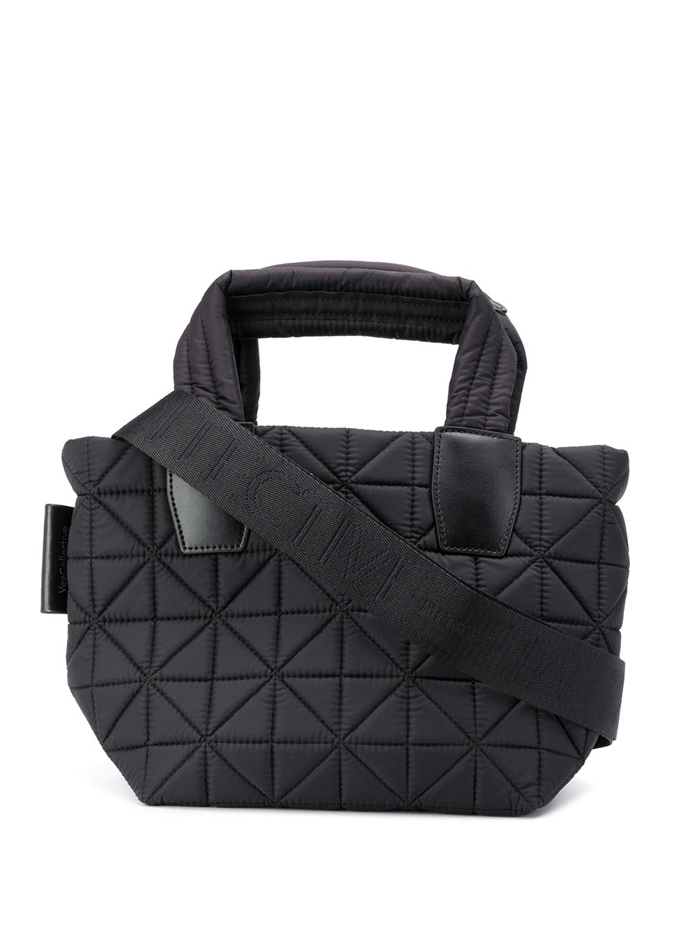 VeeCollective small quilted tote bag - Black von VeeCollective