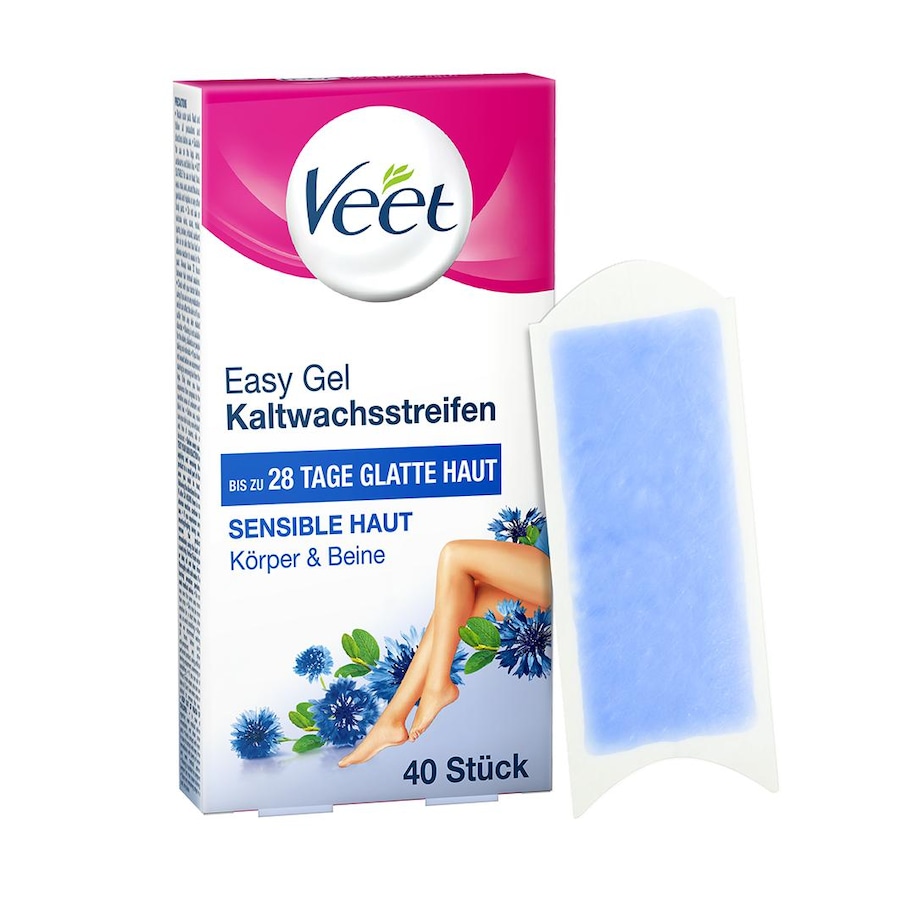 Veet  Veet Easy-Gel Kaltwachsstreifen Sensible Haut haarwachs 40.0 pieces von Veet