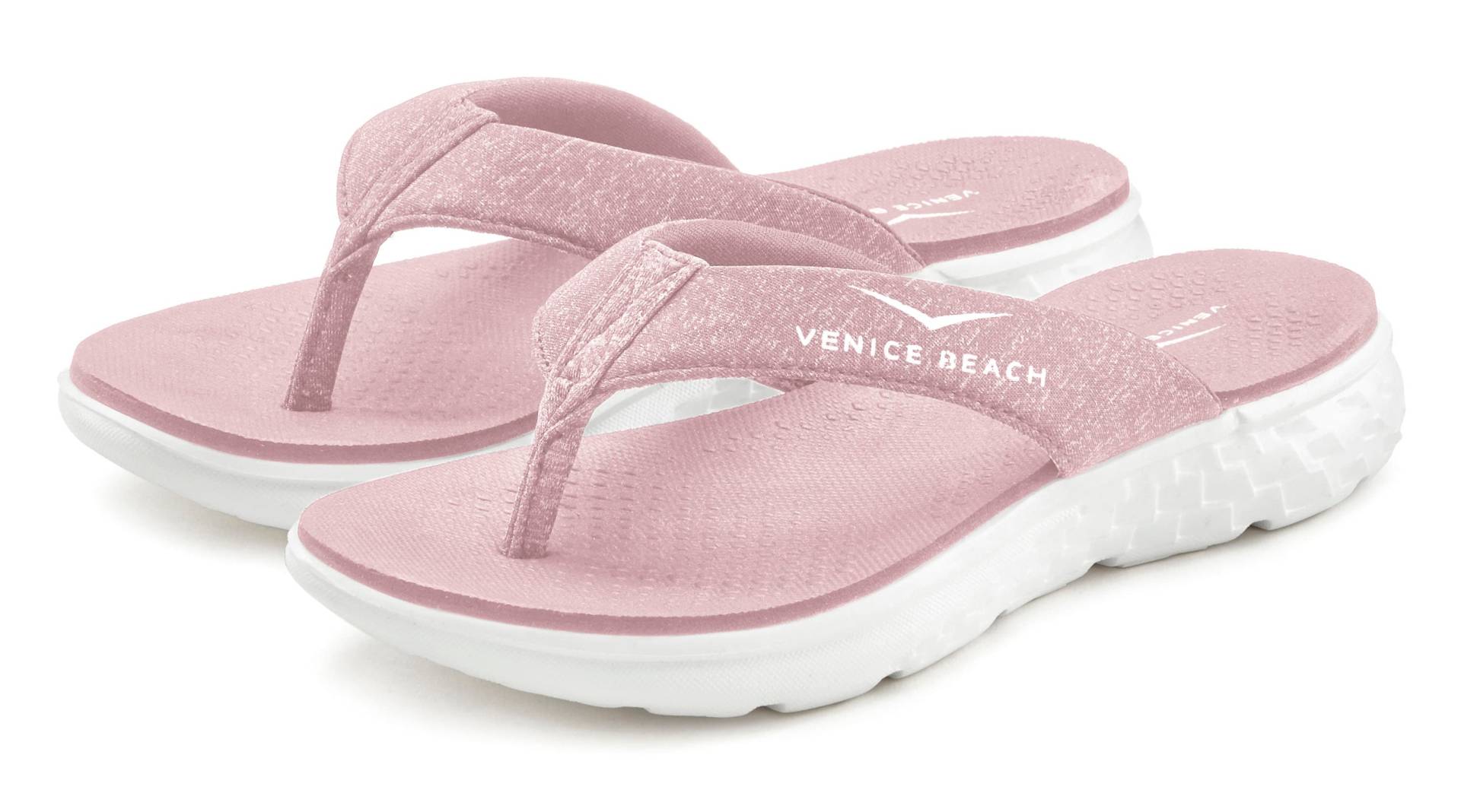 Venice Beach Badezehentrenner, Sandale, Pantolette, Badeschuh ultraleicht im sportiven Look VEGAN von Venice Beach