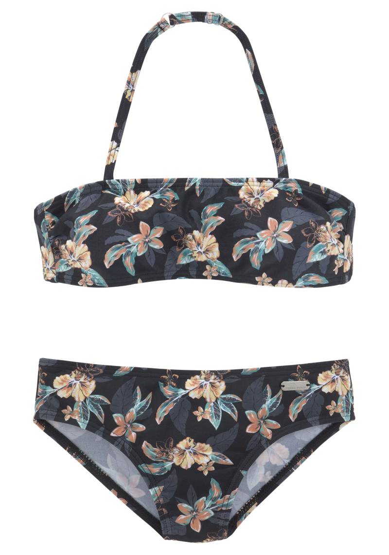 Venice Beach Bandeau-Bikini »Lori Kids«, mit dunklem Tropendruck von Venice Beach