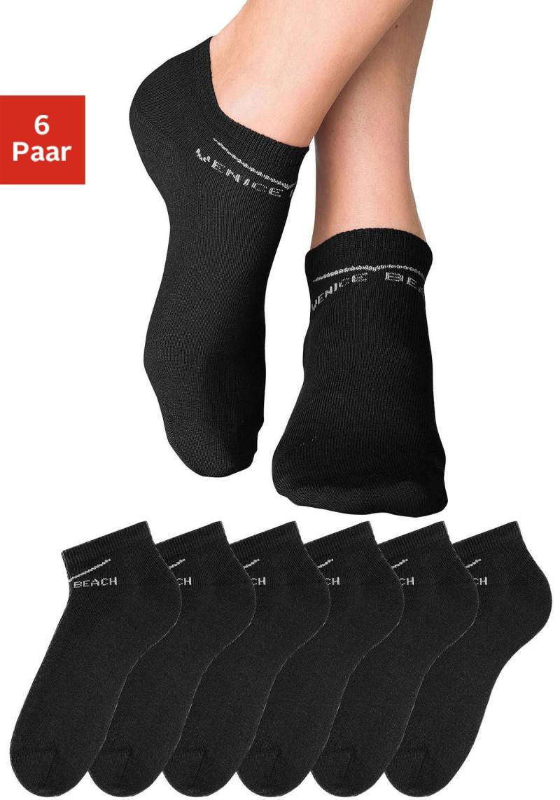 Venice Beach Sneakersocken, (Packung, 6 Paar), perfekte Passform durch LYCRA-Anteil von VENICE BEACH