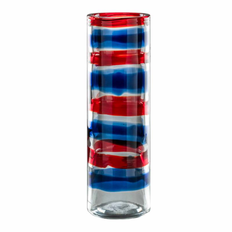 ANELLI Vase, Farbe blue-red von Venini