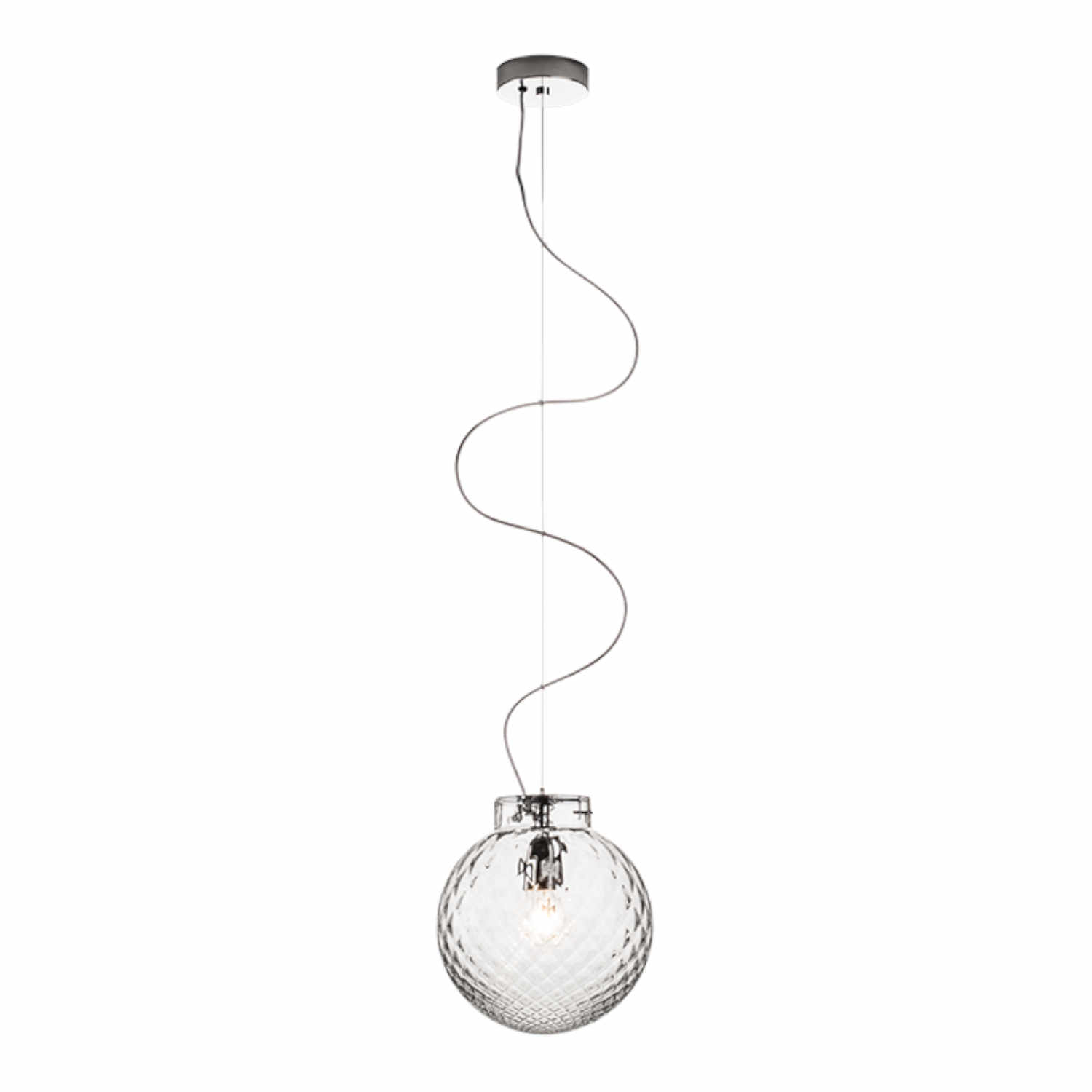 BALLOTON LED Pendelleuchte, Farbe crystal von Venini