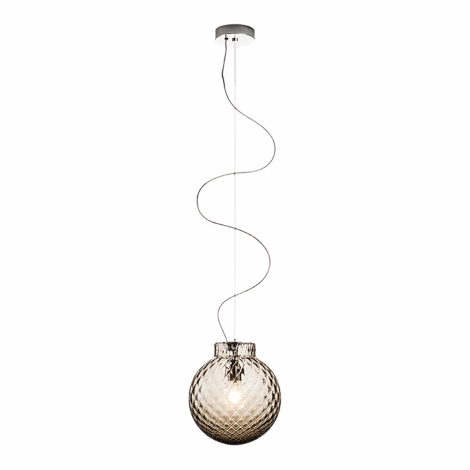 BALLOTON LED Pendelleuchte, Farbe grey von Venini