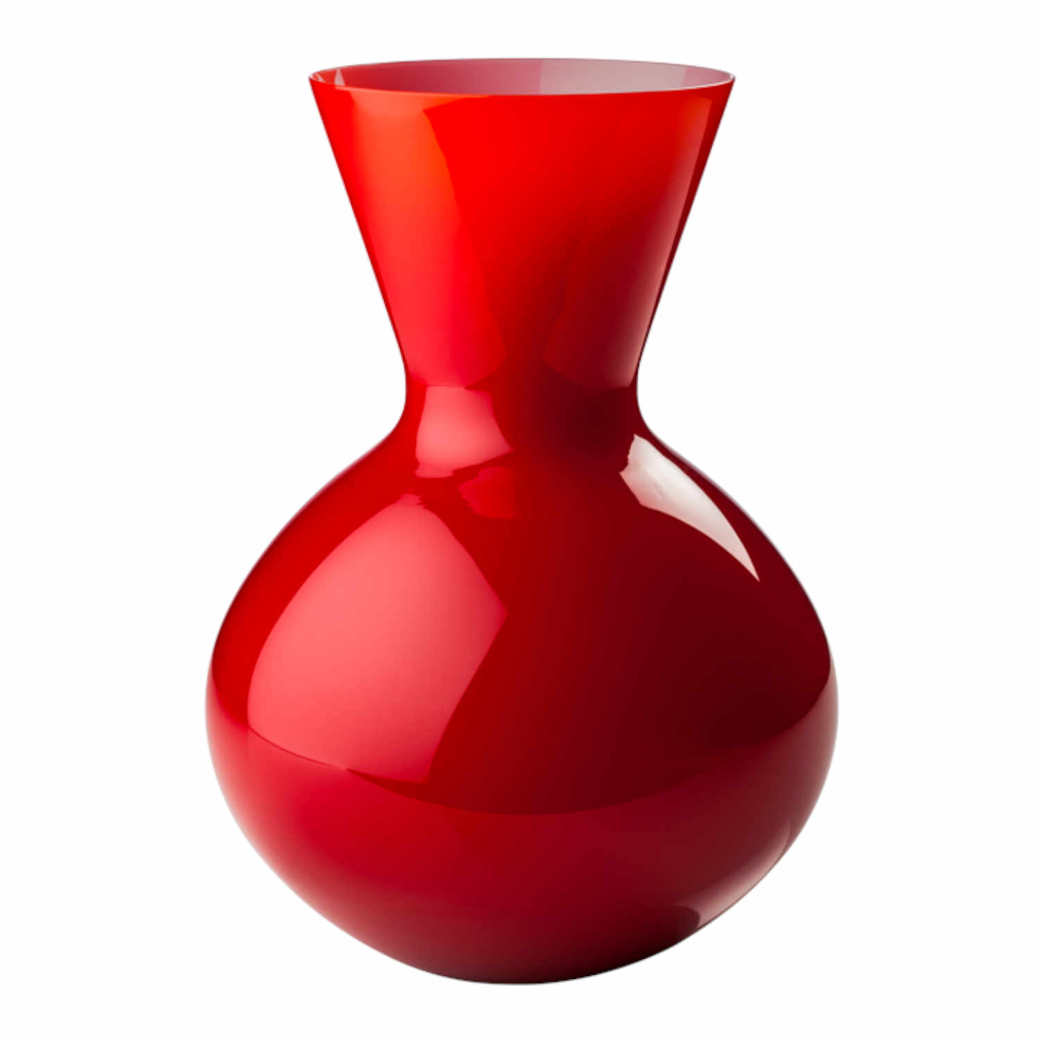 IDRIA Vase, Grösse h. 36 cm, Farbe red von Venini