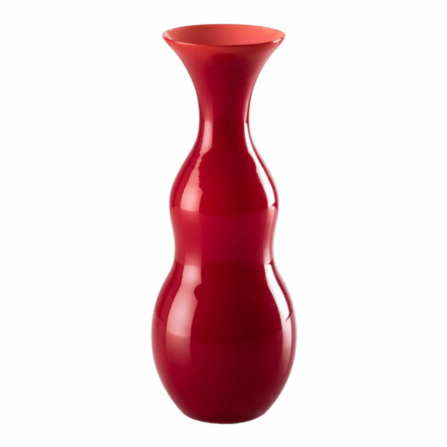 PIGMENTI Vase, Grösse h. 36,5 cm, Farbe opal/red von Venini