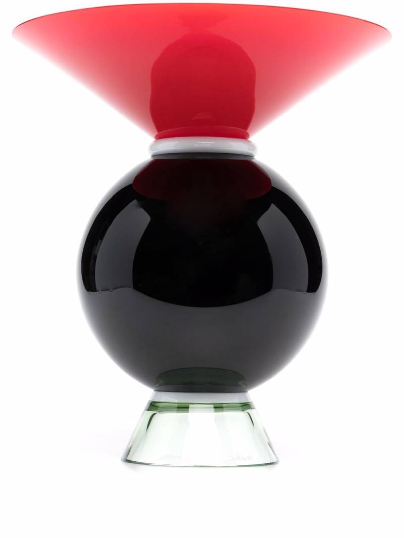 Venini Yemen two-tone vase - Black von Venini