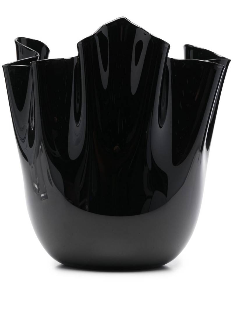 Venini vaso-fazz glass vase - Black von Venini