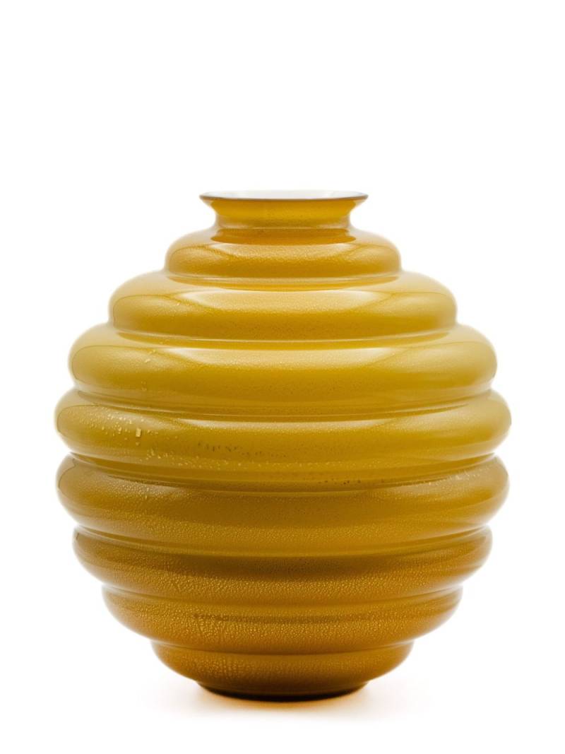 Venini x Napoleone Martinuzzi Deco vase (26cm x 29cm) - Yellow von Venini