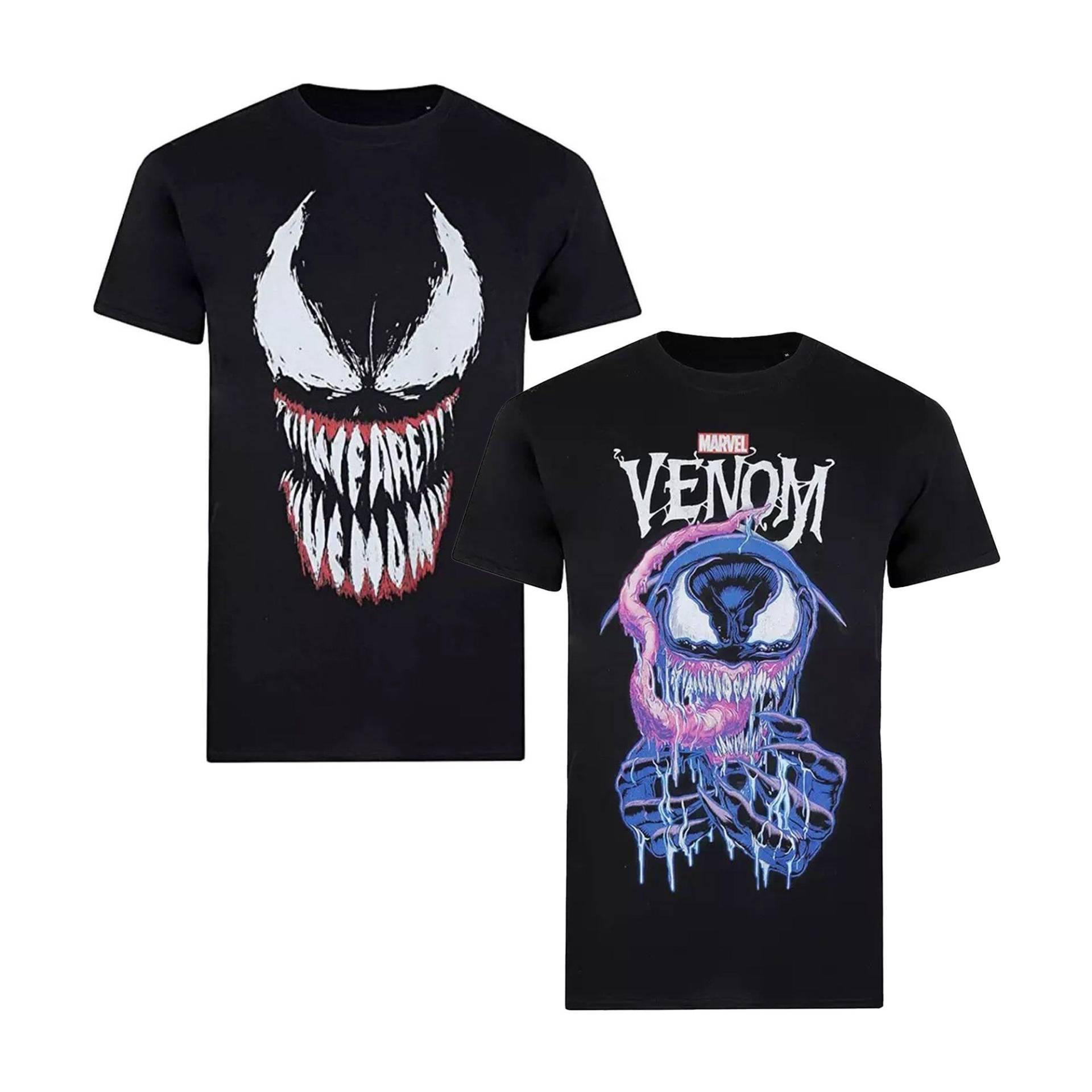 Tshirt (2erpack) Herren Schwarz L von Venom