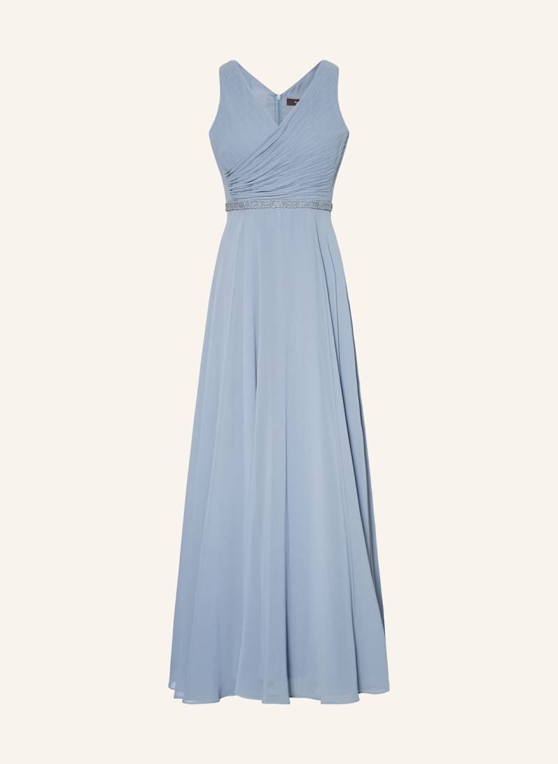 Vera Mont Abendkleid Mit Schmuckperlen blau von Vera Mont