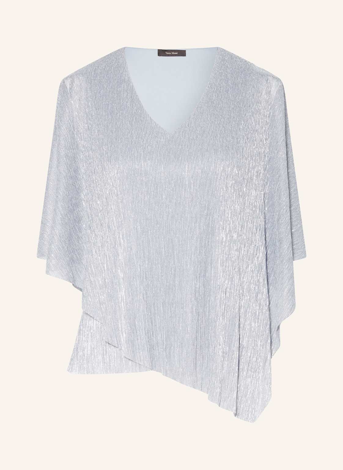 Vera Mont Cold-Shoulder-Bluse Mit Glitzergarn blau von Vera Mont