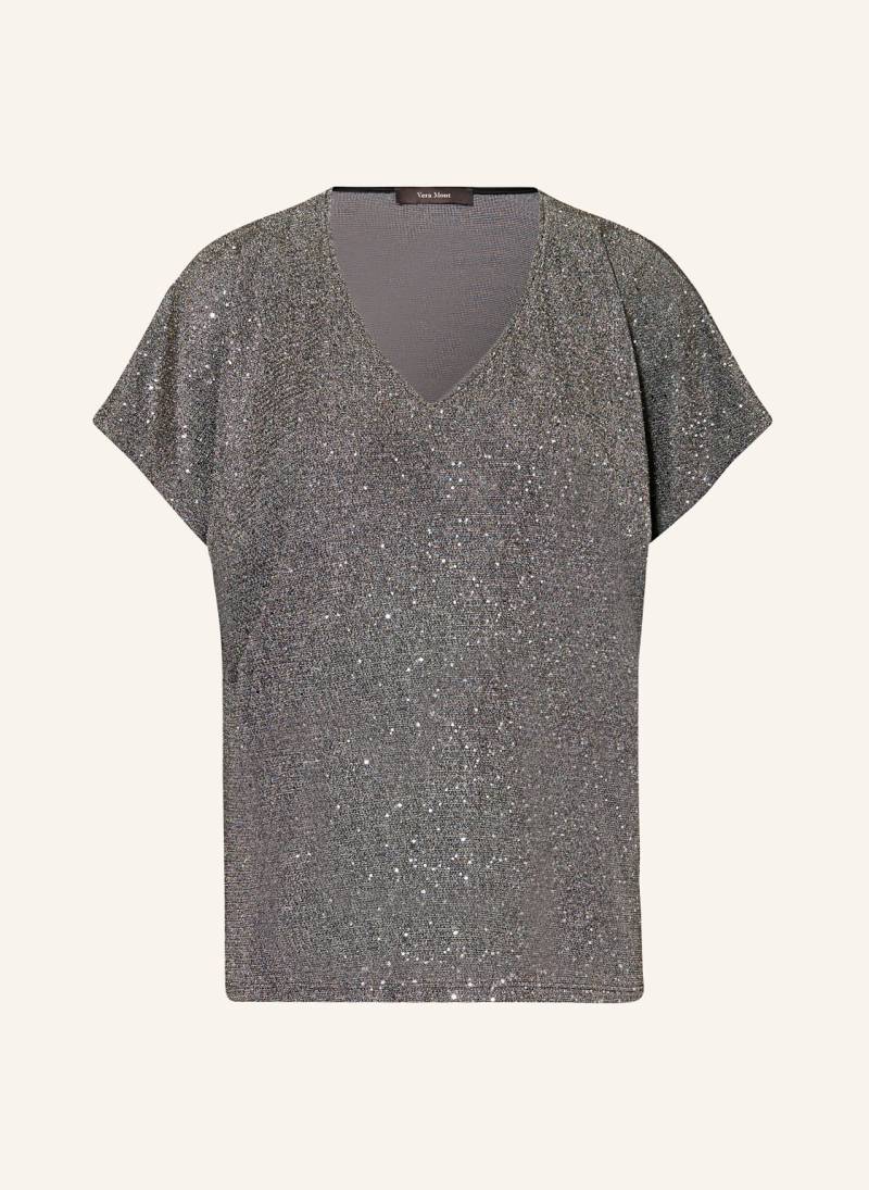 Vera Mont T-Shirt Mit Glitzergarn Und Pailletten gold von Vera Mont