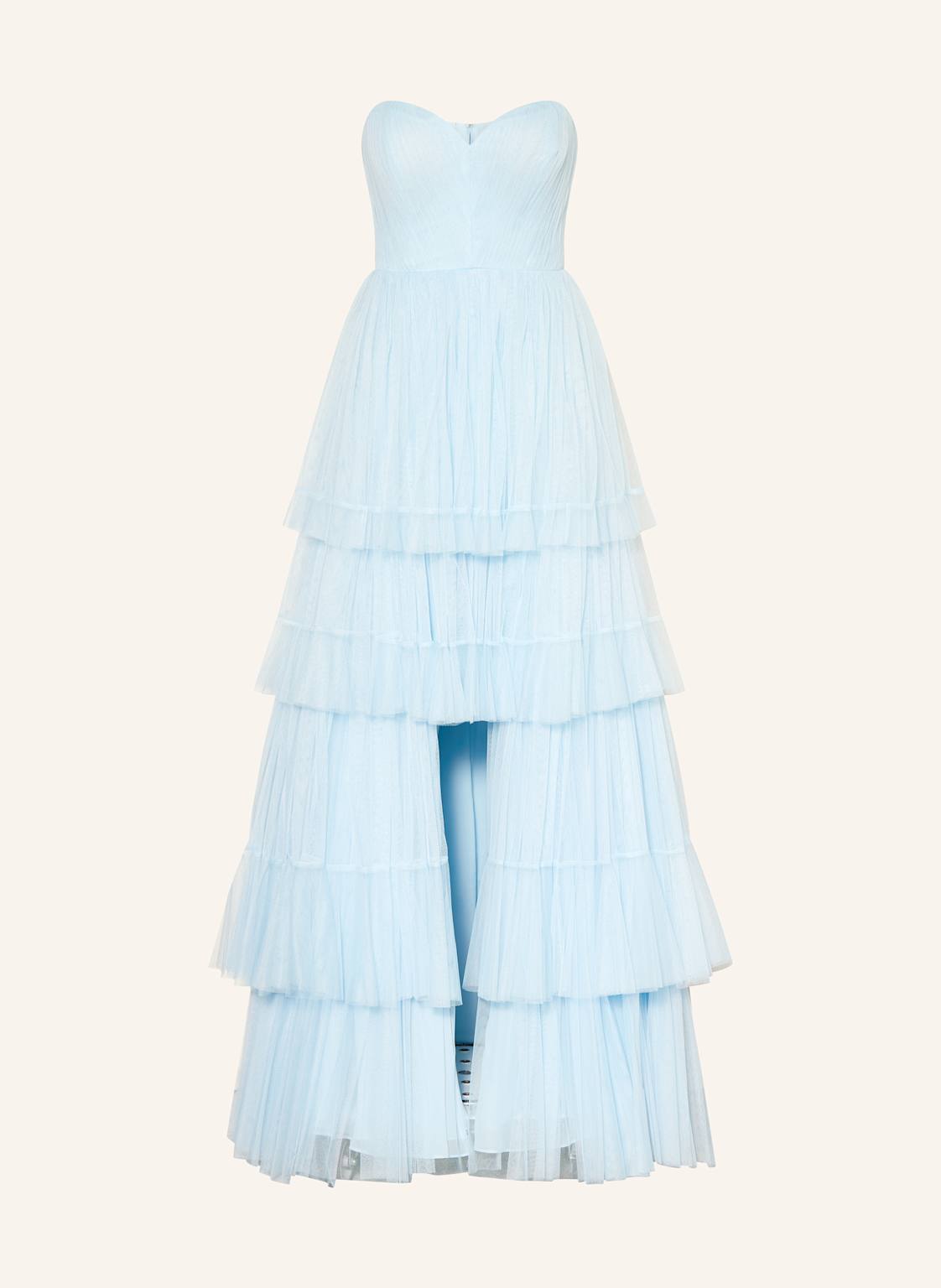 Vera Wang Bandeaukleid Angere Mit Plissees blau von Vera Wang