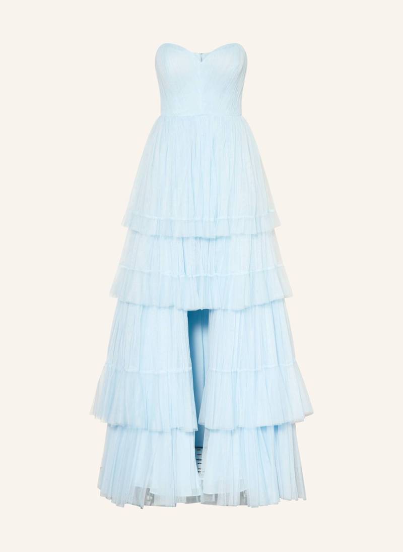 Vera Wang Bandeaukleid Angere Mit Plissees blau von Vera Wang