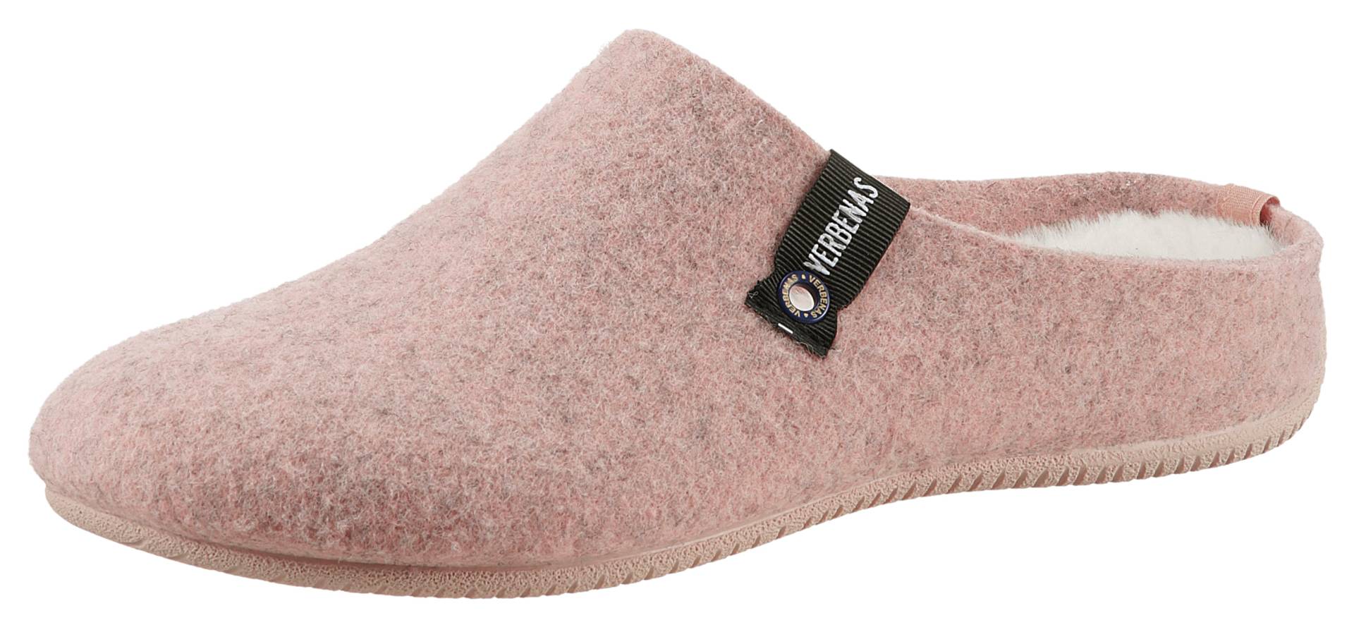 VERBENAS Pantoffel »York Fieltro«, Hausschuh, Homeslipper, Clog mit Warmfutter-Innensohle von Verbenas