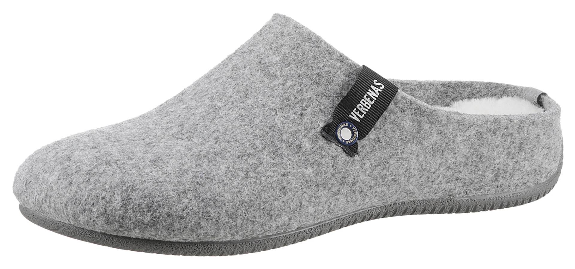 VERBENAS Pantoffel »York Fieltro«, Hausschuh, Homeslipper, Clog mit Warmfutter-Innensohle von Verbenas