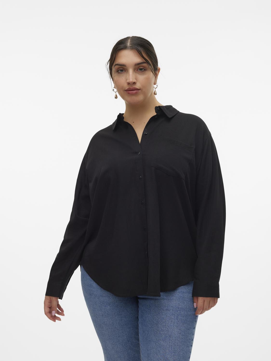 Vero Moda Curve Hemdbluse »VMCMYMILO LS SHIRT WVN GA NOOS CUR« von Vero Moda Curve