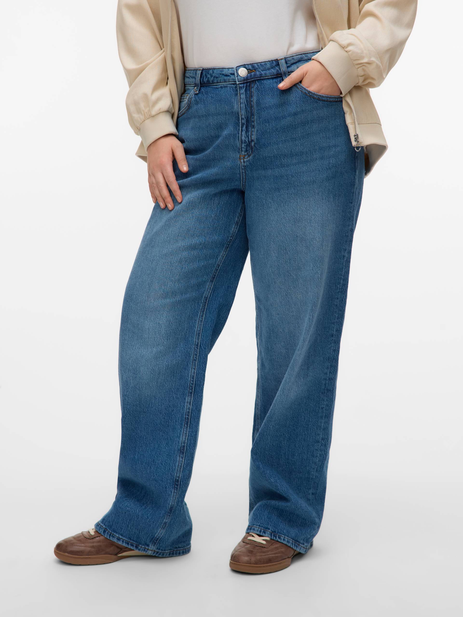 Vero Moda Curve High-waist-Jeans »VMCTESSA HR WIDE J RA380 GA CUR NOOS« von Vero Moda Curve