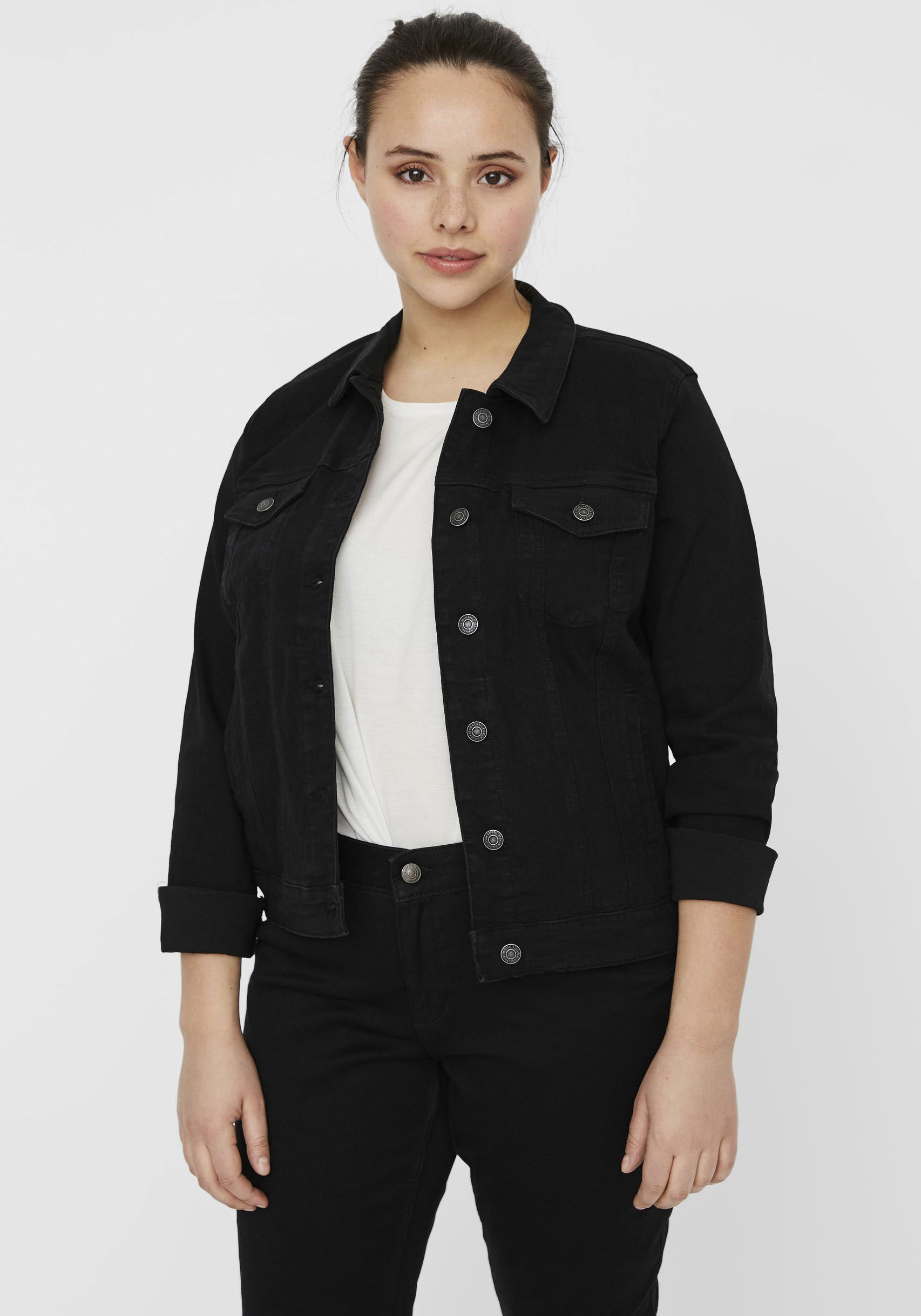 Vero Moda Curve Jeansjacke »VMRUNA LS SLIM DNM JCK MIX GA CUR NOOS« von Vero Moda Curve