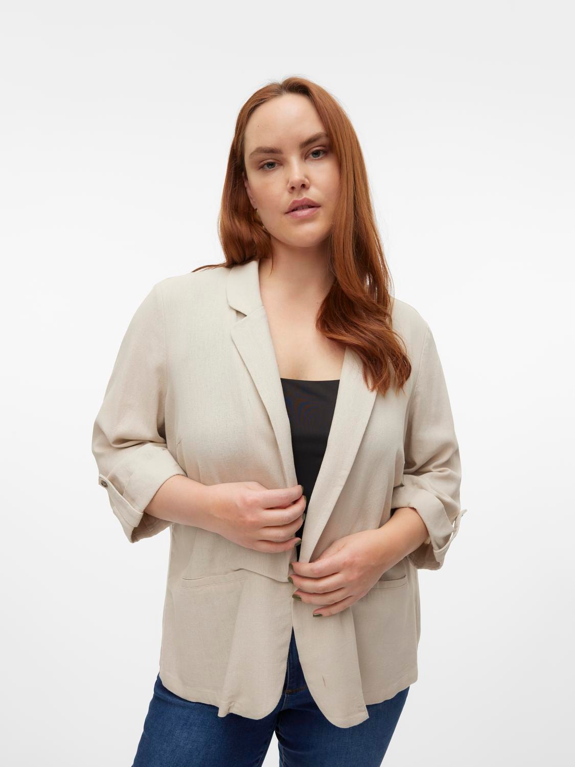 Vero Moda Curve Kurzblazer »VMCJESMILO 3/4 BLAZER WVN GA NOOS CUR« von Vero Moda Curve