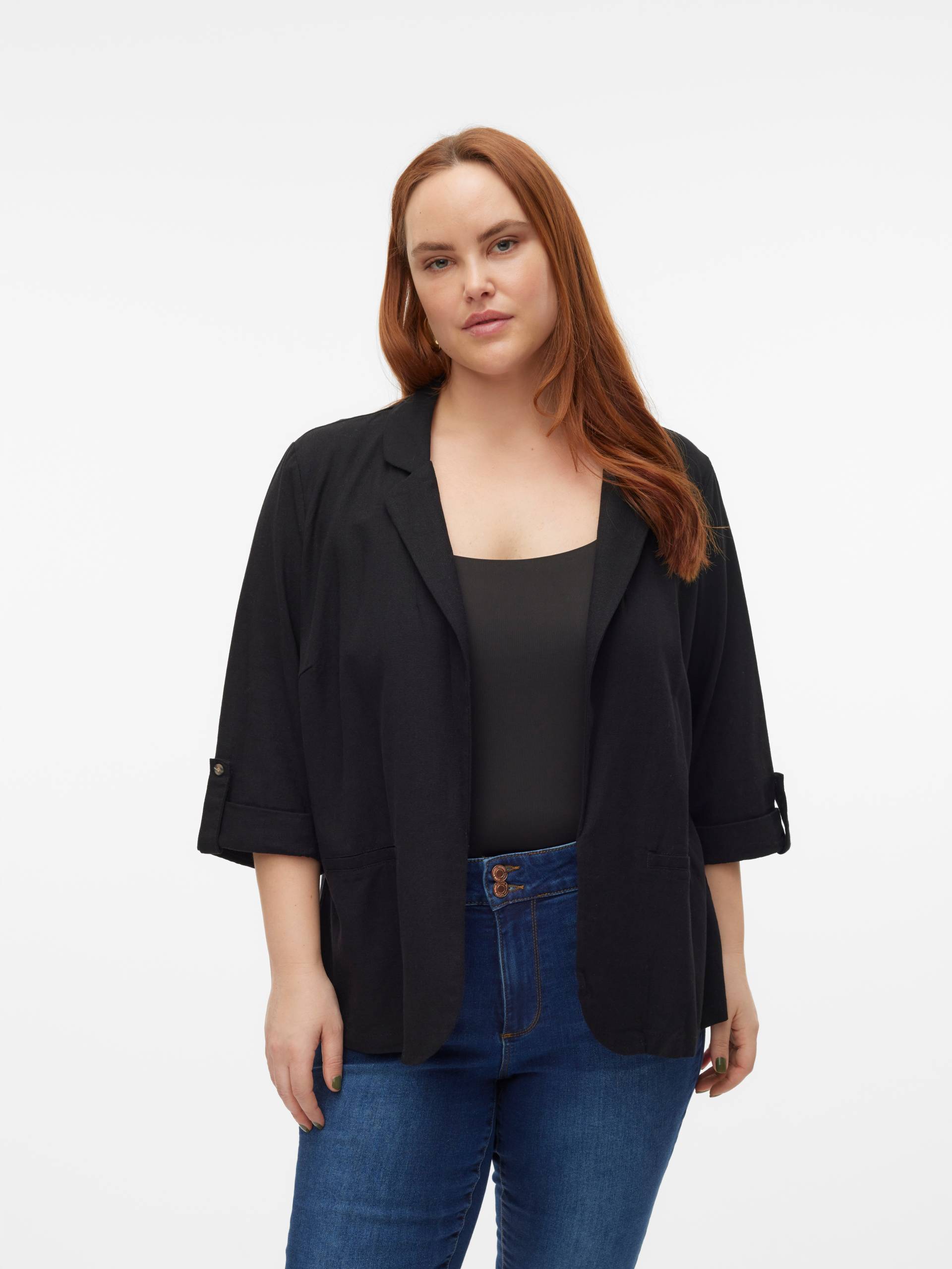 Vero Moda Curve Kurzblazer »VMCJESMILO 3/4 BLAZER WVN GA NOOS CUR« von Vero Moda Curve