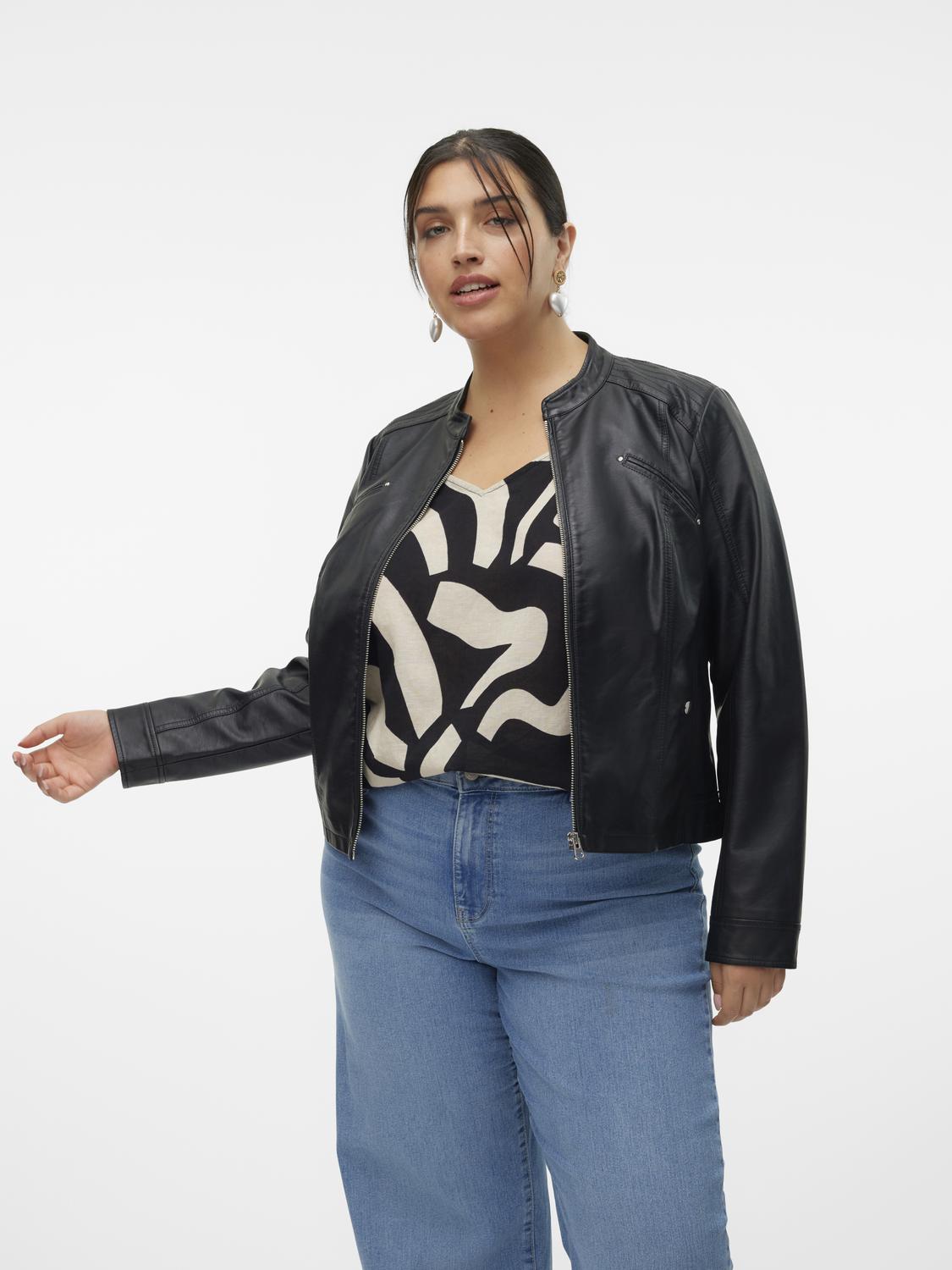 Vero Moda Curve Lederimitatjacke »VMCFAVODONA COATED JACKET NOOS CUR« von Vero Moda Curve