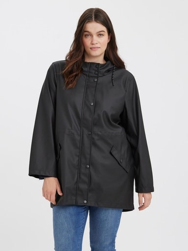 Vero Moda Curve Outdoorjacke »VMCMALOU COATED JACKET CUR NOOS«, mit Kapuze von Vero Moda Curve