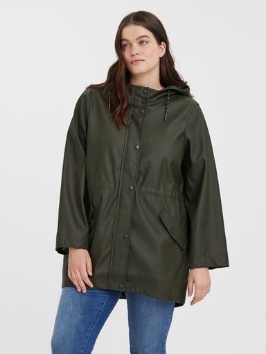 Vero Moda Curve Outdoorjacke »VMCMALOU COATED JACKET CUR NOOS«, mit Kapuze von Vero Moda Curve