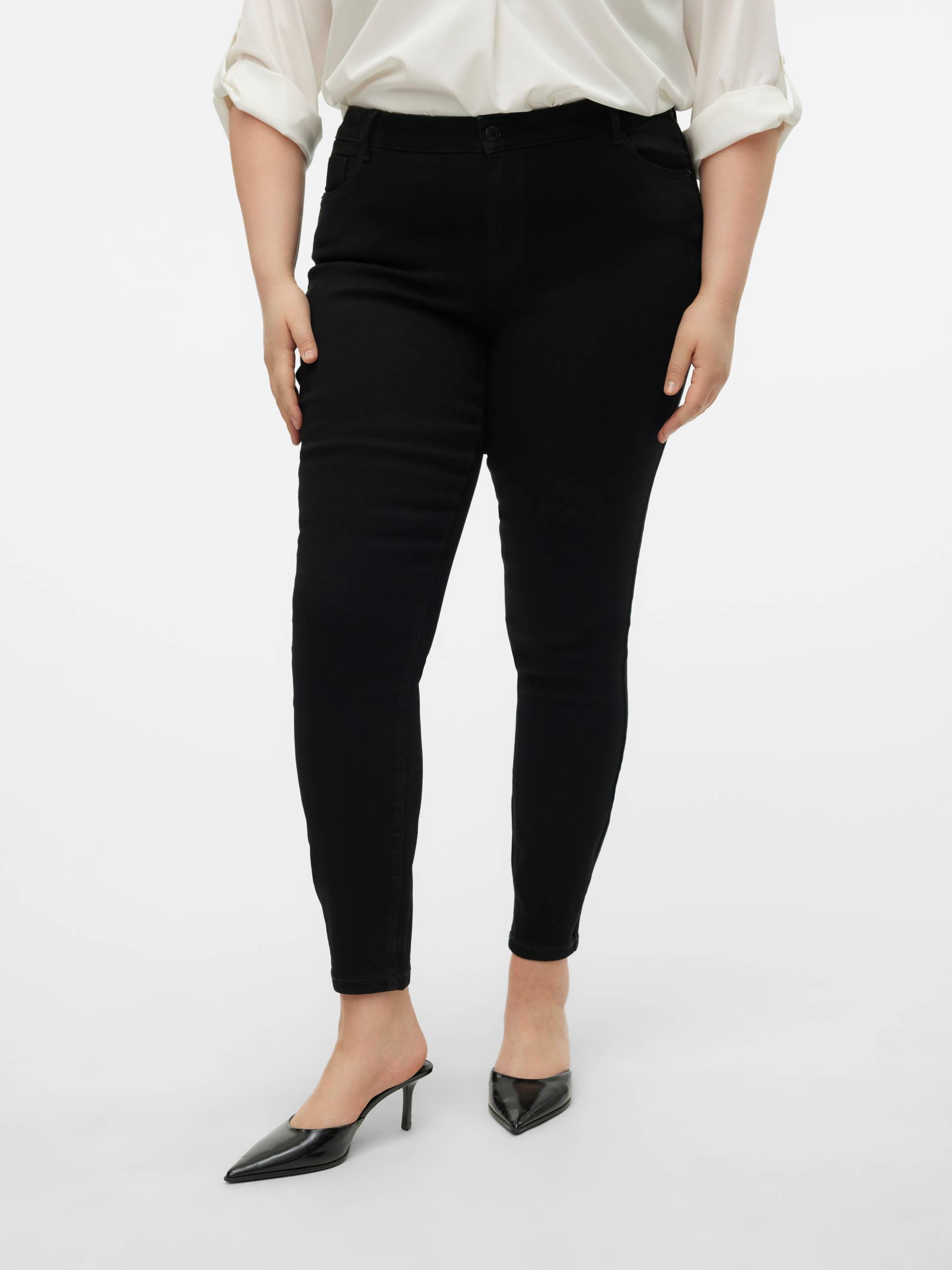 Vero Moda Curve Skinny-fit-Jeans »VMCELLY MR SKINNY JEANS BLK CUR NOOS« von Vero Moda Curve