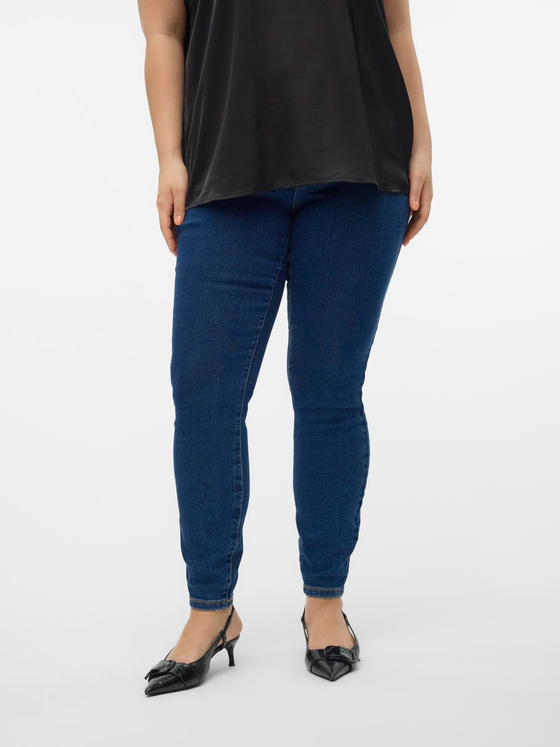 Vero Moda Curve Skinny-fit-Jeans »VMCELLY MR SKINNY JEANS BLUE CUR NOOS« von Vero Moda Curve