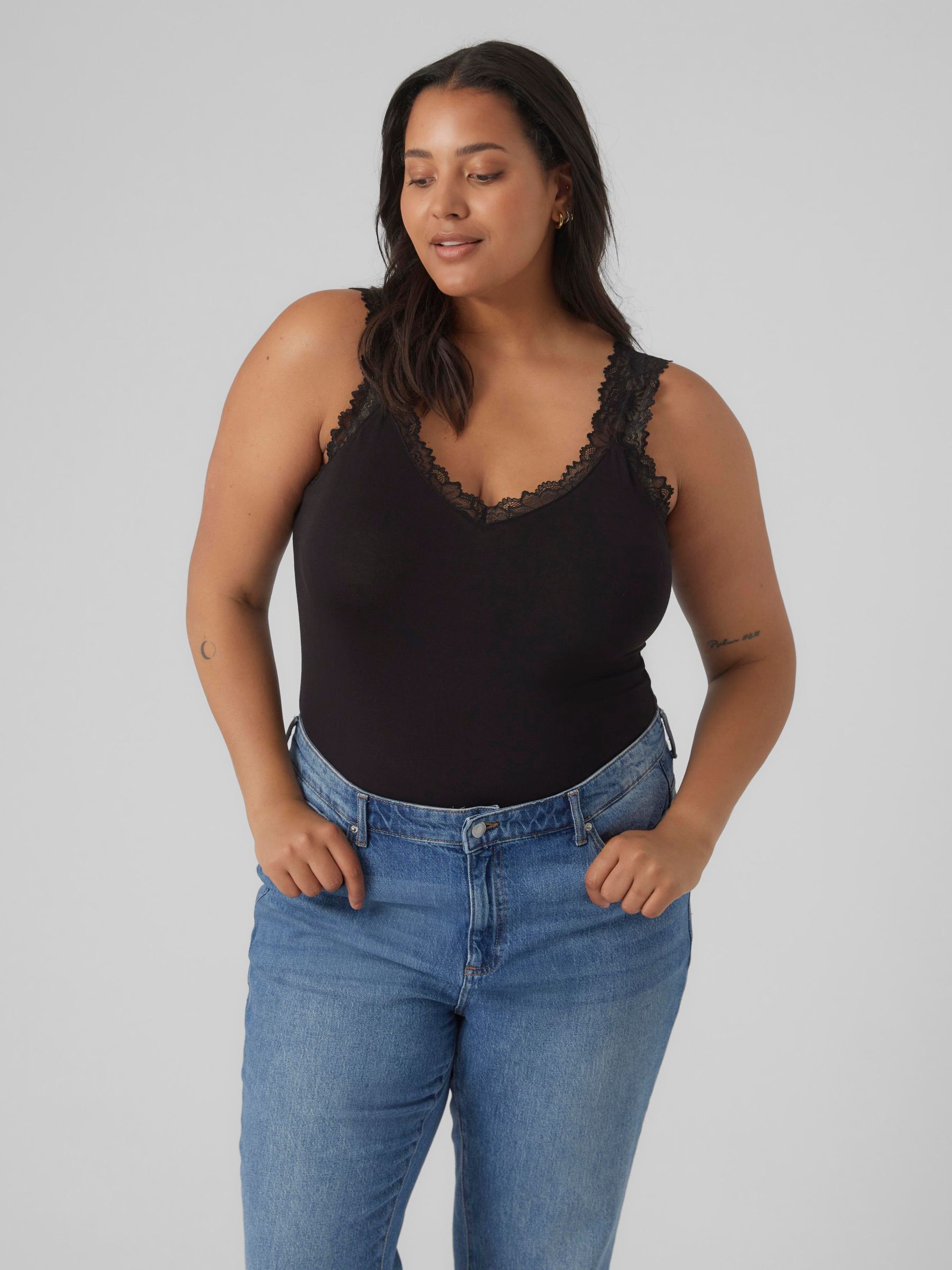 Vero Moda Curve Spitzentop »VMCROSA SL TOP JRS NOOS CUR« von Vero Moda Curve