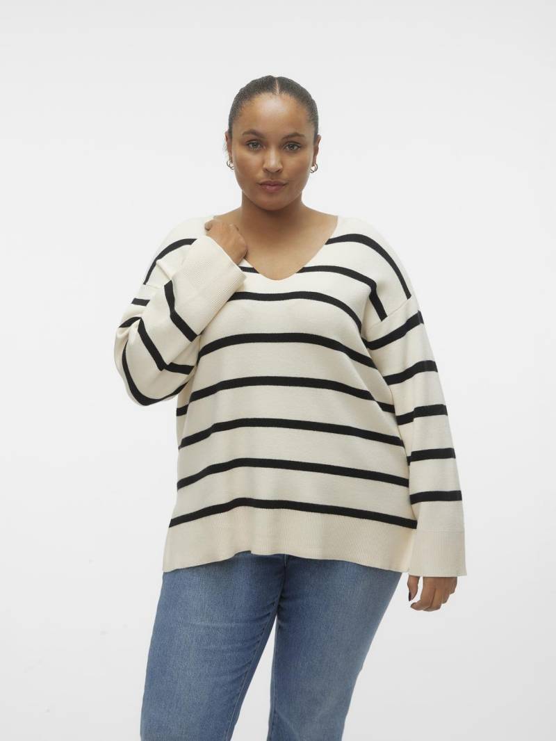 Vero Moda Curve Strickpullover »VMCSABA LS V-NECK PULLOVER GA NOOS CUR« von Vero Moda Curve