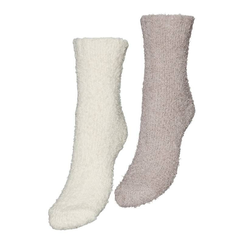 2er-Set hohe Damensocken Vero Moda 10303981 Beige von Vero Moda