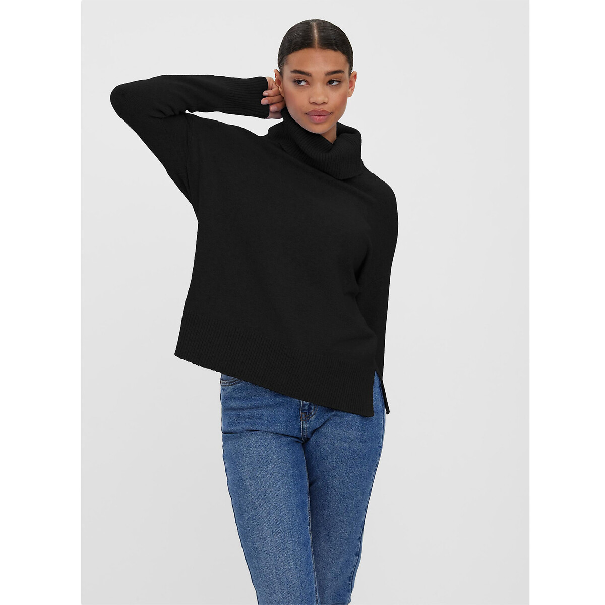 Feinstrickpullover, Umlegekragen von Vero Moda